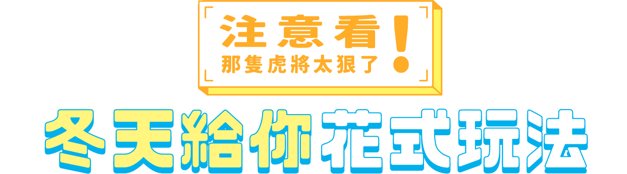 冬天給你花式玩法