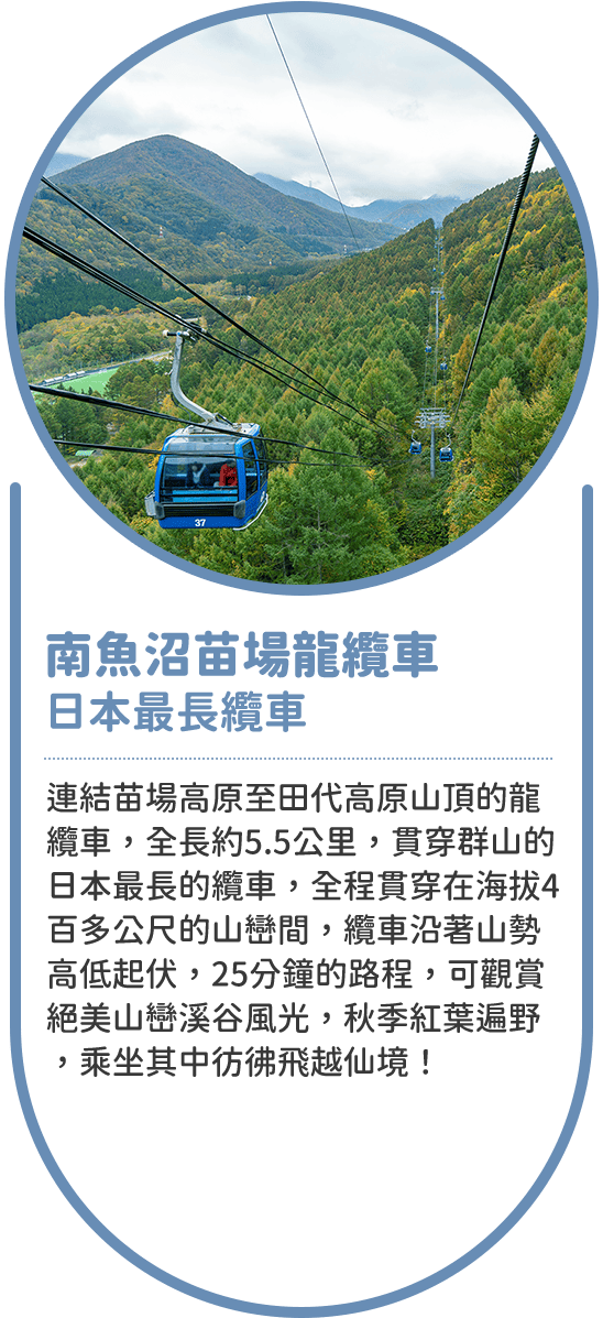 南魚沼苗場龍纜車 日本最長纜車