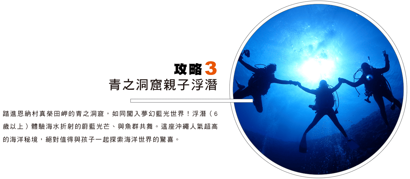 攻略3 青之洞窟親子浮潛