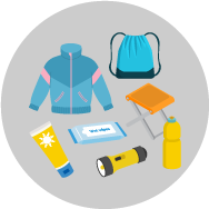 山裡準備裝備示意圖