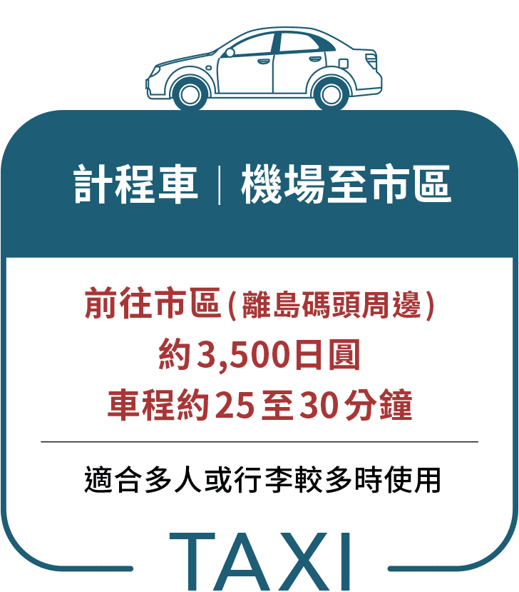 計程車｜機場至市區