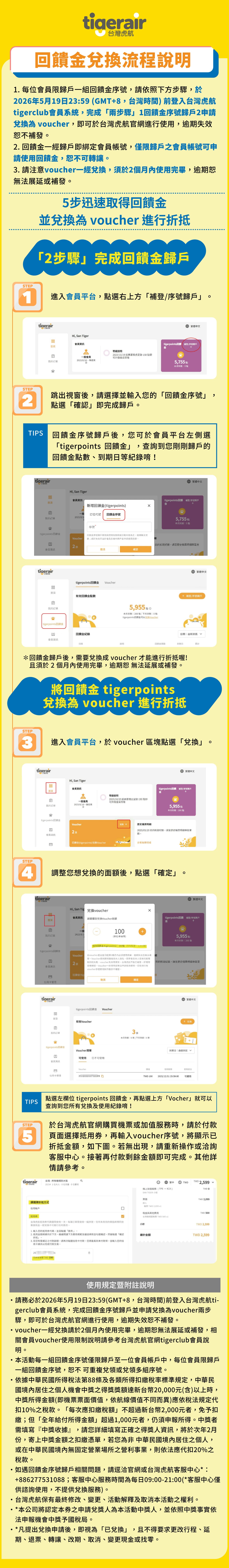 回饋金兌換流程說明