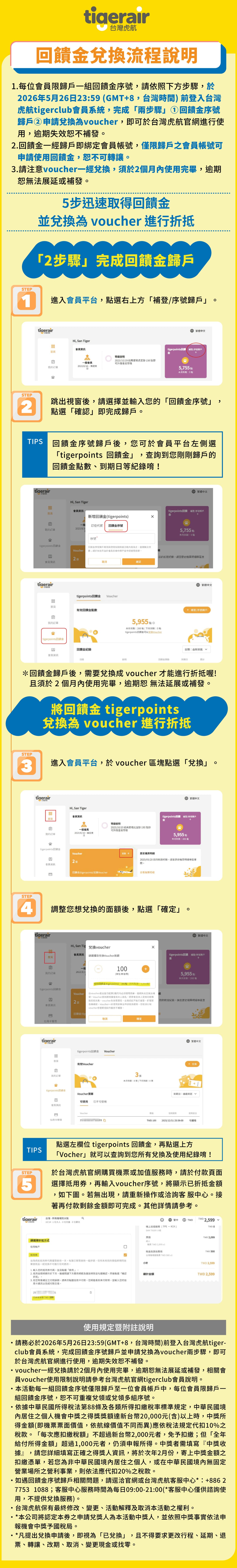 回饋金兌換流程說明