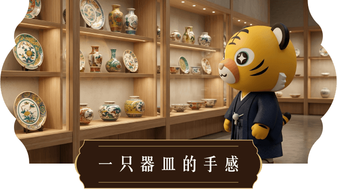 一只器皿的手感