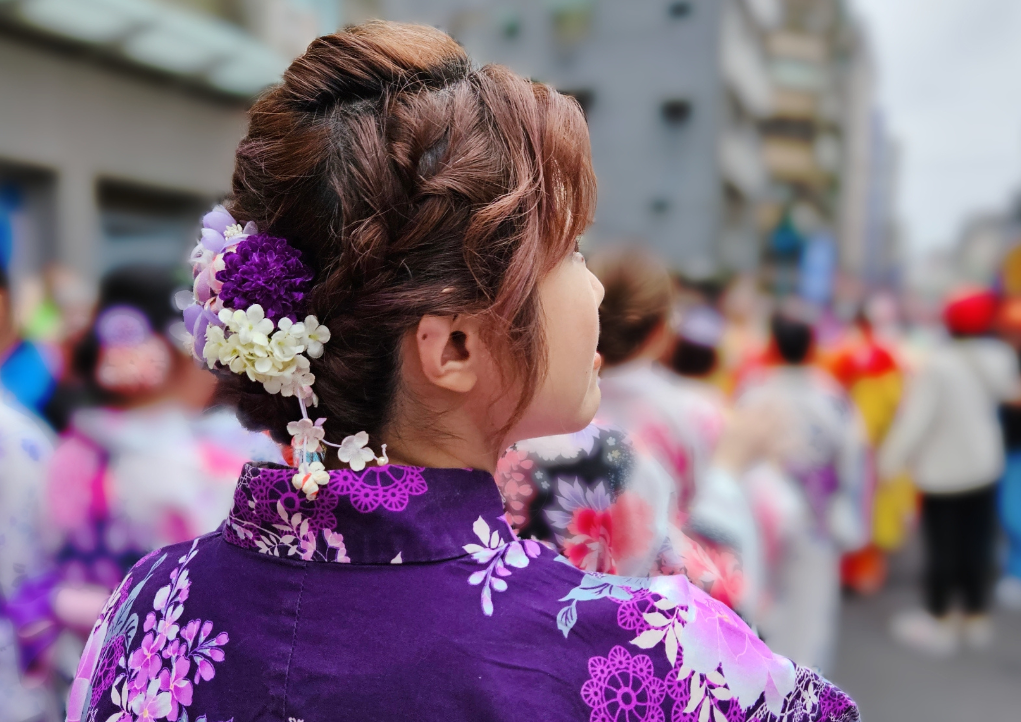 和服髮飾特寫